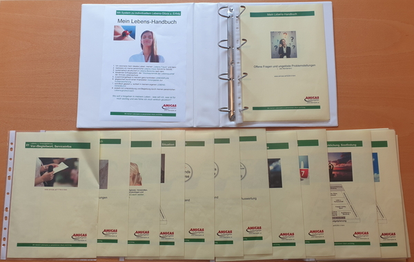 Lebens-Handbuch, Version Kunststoff, offen, mit einer Auswahl von Trennblättern